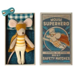 Maileg | Mouse Superhero In Matchbox -Simple Play Stories Maileg Mouse Superhero in Matchbox 3
