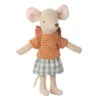 Maileg | Mouse Tricycle Big Sister With Bag Rose
