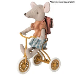 Maileg | Mouse Tricycle Big Sister With Bag Rose -Simple Play Stories Maileg Mouse Tricycle Big Sister with Bag Rose 2