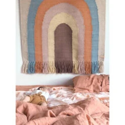 OYOY | Follow The Rainbow Wall Rug -Simple Play Stories Milk Tooth Follow the Rainbow Wall Rug styled 2 Custom