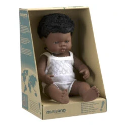 Miniland | Baby Doll 38cm | African Boy