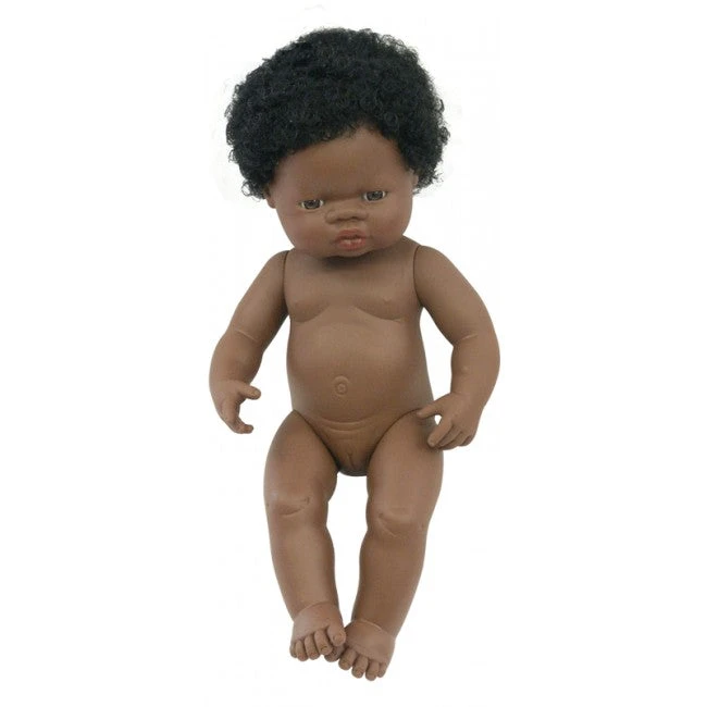 Miniland | Baby Doll 38cm | African Girl 3 Miniland | Baby Doll 38cm | African Girl - Image 3