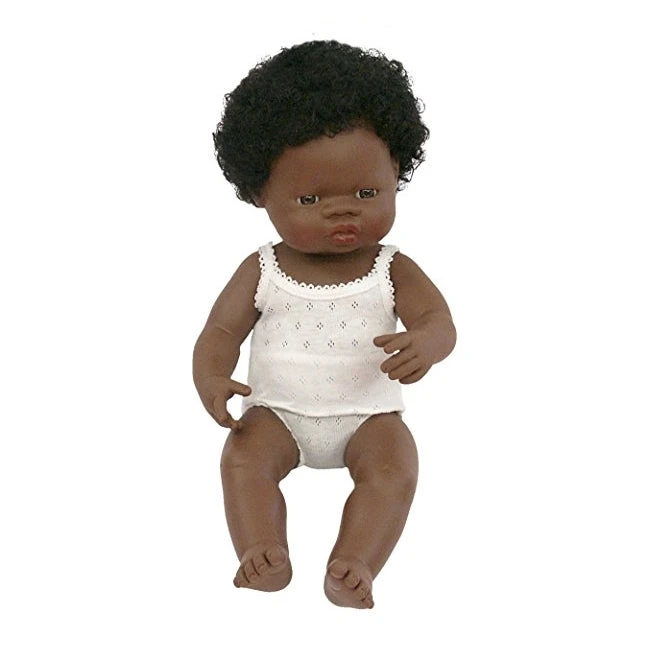 Miniland | Baby Doll 38cm | African Girl 2 Miniland | Baby Doll 38cm | African Girl - Image 2