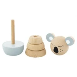 Miva Vacov | Wooden Koala Stacking Puzzle | Nancy -Simple Play Stories Miva Vacov Wooden Stacking Puzzle Koala Grey Sydney 3