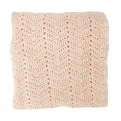 O.B. Designs | Hand Crocheted Baby Blanket | Peach -Simple Play Stories OB Designs Crochet Baby Blanket Peach 4