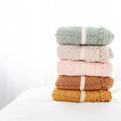 O.B. Designs | Hand Crocheted Baby Blanket | Cinnamon -Simple Play Stories OB Designs Crochet Baby Blanket all colours