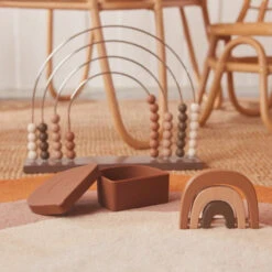 OYOY | Abacus Rainbow | Dark -Simple Play Stories OYOY Abacus Rainbow Toy Dark 2