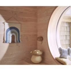 OYOY | Follow The Rainbow Mini Wall Rug | Pale Blue -Simple Play Stories OYOY Follow the Rainbow Mini Wall Rug Pale Blue 2