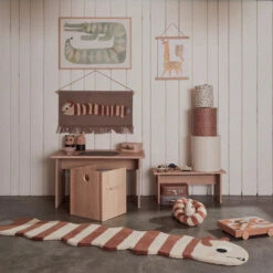 OYOY | Leo Larva Wall Hanging | Dark Powder -Simple Play Stories OYOY Leo Larva Wallhanger Dark Powder 2