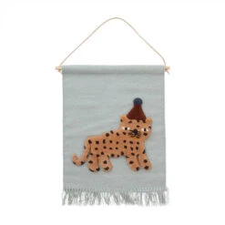 OYOY | Leopard | Wall Hanging | Dusty Blue