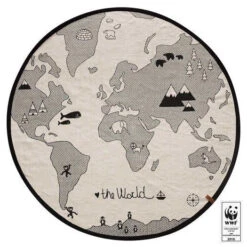 OYOY | The World Rug | Round Playmat