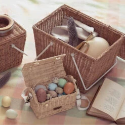 Olli Ella | Casa Bag | Straw -Simple Play Stories Olli Ella Casa Bag Basket Straw 5