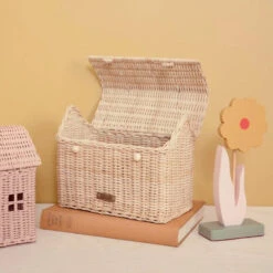 Olli Ella | Casa Clutch | Straw -Simple Play Stories Olli Ella Casa Clutch Basket Straw 2