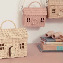 Olli Ella | Casa Clutch | Straw -Simple Play Stories Olli Ella Casa Clutch Basket Straw 3