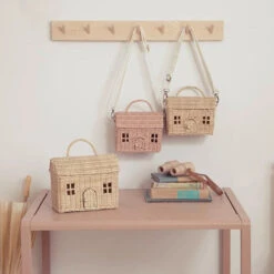 Olli Ella | Casa Clutch | Straw -Simple Play Stories Olli Ella Casa Clutch Basket Straw 4