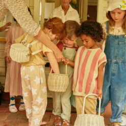 Olli Ella | Minichari Bag | Chalk -Simple Play Stories Olli Ella Chalk Minichari Basket 2