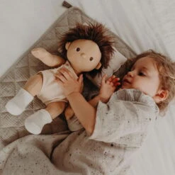 Olli Ella | Strolley Bedding Set | Seafoam -Simple Play Stories Olli Ella Cotton Muslin Bedding Set Seafoam 3