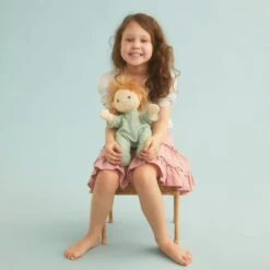 Olli Ella | Dinkum Doll PJs | Ocean 11 Olli Ella | Dinkum Doll PJs | Ocean -Simple Play Stories Olli Ella Daydream Dinkum Doll PJs Ocean on Moppet with girl