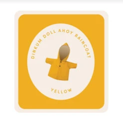 Olli Ella | Dinkum Doll Ahoy Raincoat | Yellow -Simple Play Stories Olli Ella Dinkum Doll Ahoy Raincoat Yellow 2