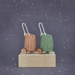 Olli Ella | Doll Luggy Basket | Rose -Simple Play Stories Olli Ella Dinkum Doll Luggy Rose Mint 3