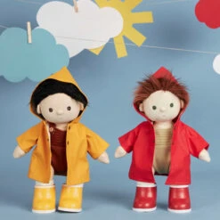 Olli Ella | Dinkum Doll Rainy Play Set | Yellow -Simple Play Stories Olli Ella Dinkum Doll Rainy Play Set Yellow Red