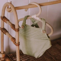 Olli Ella | Dinkum Doll Romper | Sage -Simple Play Stories Olli Ella Dinkum Doll Romper Sage 2