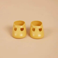Olli Ella | Dinkum Doll Shoes | Corn Yellow -Simple Play Stories Olli Ella Dinkum Doll Shoes Corn Yellow 4