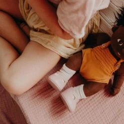 Olli Ella | Dinkum Doll Shoes | Mallow Pink -Simple Play Stories Olli Ella Dinkum Doll Shoes Mallow Pink 2