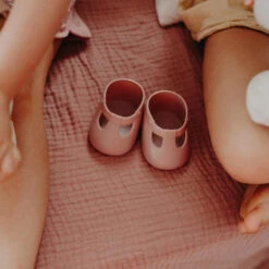 Olli Ella | Dinkum Doll Shoes | Mallow Pink -Simple Play Stories Olli Ella Dinkum Doll Shoes Mallow Pink