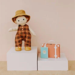 Olli Ella | Dinkum Doll Travel Togs | Apricot -Simple Play Stories Olli Ella Dinkum Doll Travel Togs Apricot 4