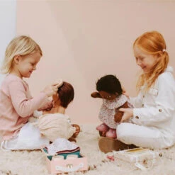 Olli Ella | Dinkum Doll Travel Togs | Prairie Floral -Simple Play Stories Olli Ella Dinkum Doll Travel Togs Blush Prairie Floral 2 b60faece 0cd1 4a00 b064 0eb59a3b27b3