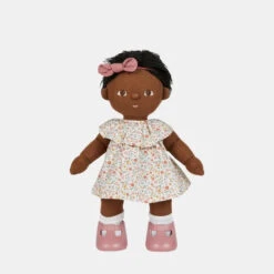 Olli Ella | Dinkum Doll Travel Togs | Prairie Floral -Simple Play Stories Olli Ella Dinkum Doll Travel Togs Blush Prairie Floral 7