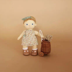 Olli Ella | Dinkum Doll | Poppet -Simple Play Stories Olli Ella Doll Poppet Dinkum Doll Luggy Una Dress Clothing Set