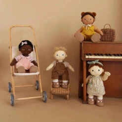 Olli Ella | Dinkum Doll Clothing | Mio Romper Set -Simple Play Stories Olli Ella Doll Poppet Dinkum Doll Luggy Una Dress Clothing Set 2 79afd400 c39a 4cec 96e9 fccf1856f4f7