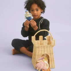 Olli Ella | Holdie Folk | Prince Galience -Simple Play Stories Olli Ella Holdie Fairytale Folk Prince Galience Princess Gloribel Milk Tooth Rattan Castle