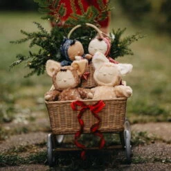 Olli Ella | Holiday Dozy Dinkum Doll | Pie -Simple Play Stories Olli Ella Holiday Dozy Dinkum Pie Pudding Fawny Twiggy Twinkle