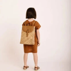 Olli Ella | Nami Mini Seagrass Backpack -Simple Play Stories Olli Ella Nami Mini Seagrass Backpack 3