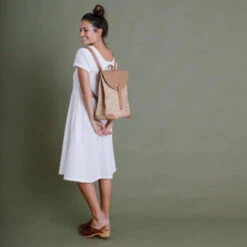 Olli Ella | Nami Seagrass Backpack -Simple Play Stories Olli Ella Nami Seagrass Backpack 2