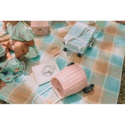Olli Ella | Luggy Basket | Rose -Simple Play Stories Olli Ella Rose Pink Luggy Basket Rose Piki Mint See Ya Suitcase