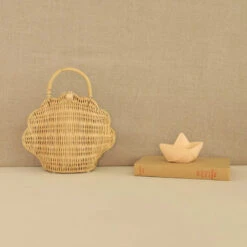 Olli Ella | Shell Bag | Straw -Simple Play Stories Olli Ella Shell Bag Straw