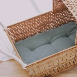 Olli Ella | Strolley | Natural -Simple Play Stories Olli Ella Strolley Mattress Dolls Pram Sage Green 4 206f9a60 ba4a 4675 bcb6 890582f5eb9c