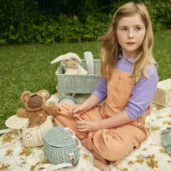 Olli Ella | Minichari Bag | Vintage Blue -Simple Play Stories Olli Ella Vintage Blue Minichari Basket 2