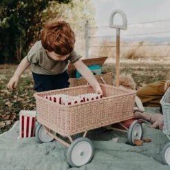 Olli Ella | Rattan Wonder Wagon | Rose -Simple Play Stories Olli Ella Wonder Wagon Rose 2