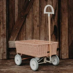 Olli Ella | Rattan Wonder Wagon | Rose -Simple Play Stories Olli Ella Wonder Wagon Rose 4
