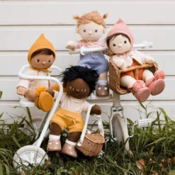 Olli Ella | Dinkum Doll Bring-Me Basket -Simple Play Stories OlliElla Dinkum Doll Bring Me Basket Snuggly Knit Dollychari 2