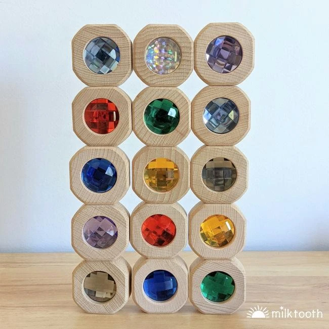 Papoose | Bitcoins | 15 Gem Blocks Rainbow In Tray 7 Papoose | Bitcoins | 15 Gem Blocks Rainbow In Tray - Image 7