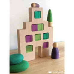 Papoose | Dutch Wood Houses 3 Pieces -Simple Play Stories Papoose Dutch Houses 5