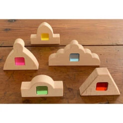 Papoose | Dutch Roof Toppers 5 Pieces With Tray -Simple Play Stories Papoose Dutch Roof Toppers 2