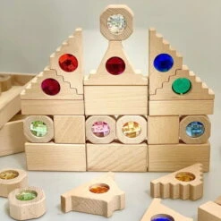 Papoose | Dutch Step Gables | 16 Gem Blocks In Tray -Simple Play Stories Papoose Dutch Step Gables Blocks Windows Bitcoins