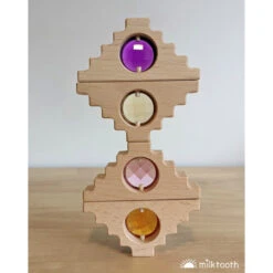 Papoose | Dutch Step Gables | 8 Cool Gem Blocks & 8 Warm Windows In Tray -Simple Play Stories Papoose Dutch Step Gables Warm Windows 3 94a865ea 25d9 409b 99f7 90c8434031e0